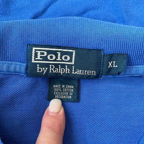 VGC Polo Ralph Lauren Blue Polo - Size XL - Picture 3 of 4